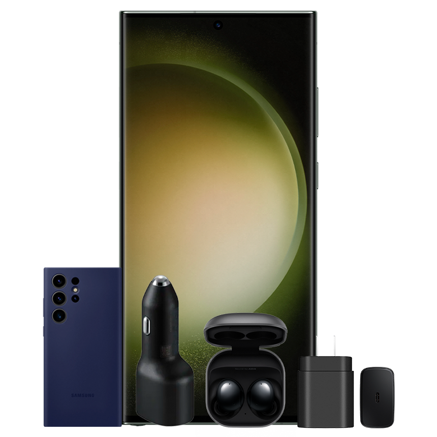 SAMSUNG GALAXY S23 ULTRA (1TB) + BUDS 2 + SILICONE CASE + CAR CHARGER DUO 40W Tienda Virtual