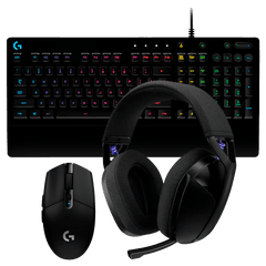 COMBO LOGITECH TECLADO GAMING G213 + MOUSE G305 WIRELESS + HEADSET G321