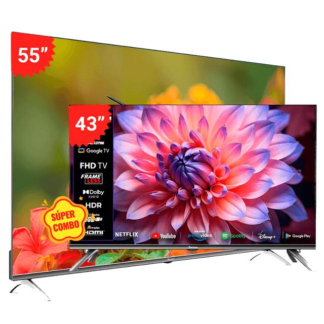 55" (RIVTELUHDRLED-GLT55TPXM) + 43" (RIVTELFHDRLED-GLT43TPXM)