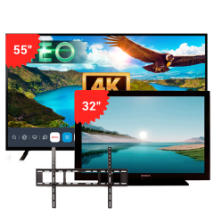 TV 55" (UDE55NR316LN) + TV 32" PRODIA