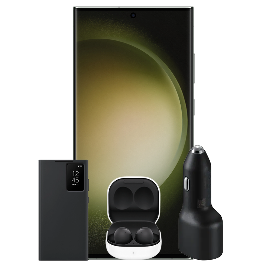 SAMSUNG GALAXY S23 ULTRA 1TB + BUDS 2 + SMART VIEW WALLET CASE + CAR